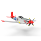Volantex RC Mustang P51D 750mm Warbird with Xpilot One Key Aerobatic Stabilization System  768-1 RTF - Red