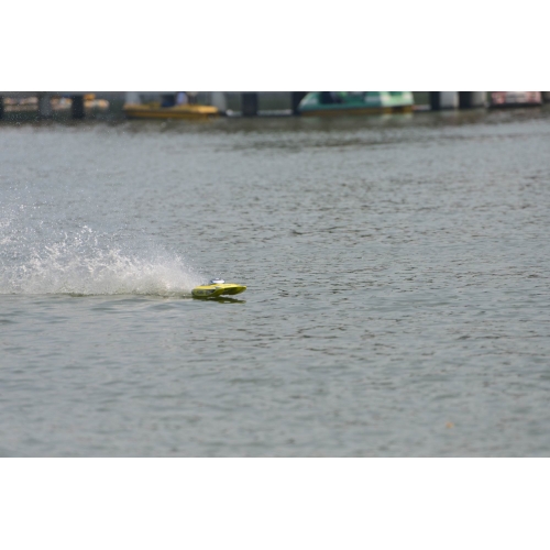 Volantex RC ATOMIC High speed 50km/h strong ABS unibody hull racing rc electric boat 792-4RY RTR - Yellow