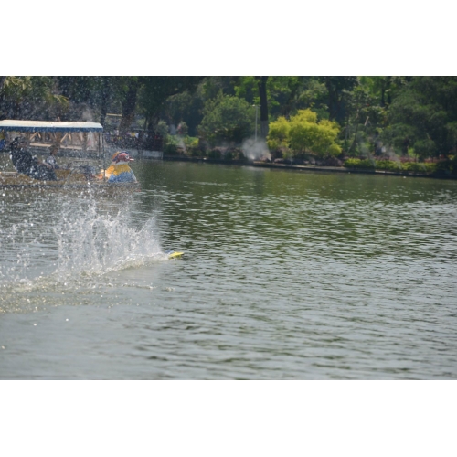 Volantex RC ATOMIC High speed 50km/h strong ABS unibody hull racing rc electric boat 792-4RY RTR - Yellow