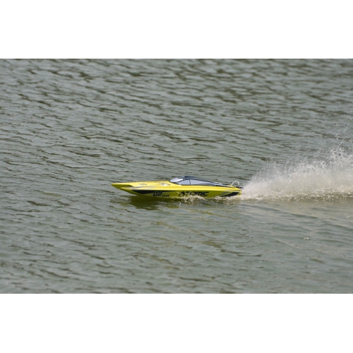 Volantex RC ATOMIC High speed 50km/h strong ABS unibody hull racing rc electric boat 792-4RY RTR - Yellow