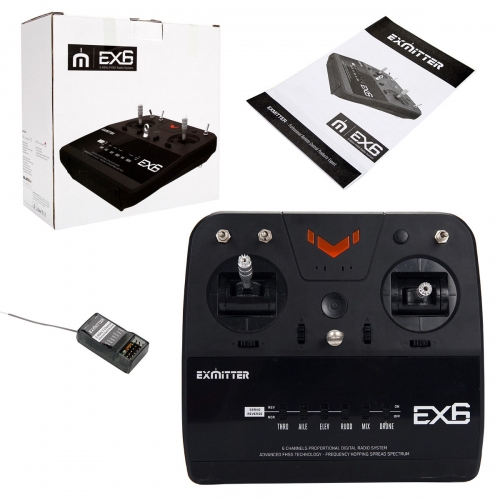 Volantex RC Exmitter EX6 2.4GHz + Receiver EAR711 7CH