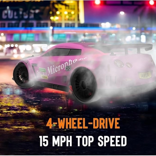 RACENT Drift Car 1/14 4WD 609PB2 - Brushed / Pink