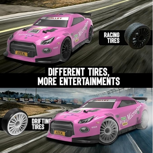 RACENT Drift Car 1/14 4WD 609PB2 - Brushed / Pink