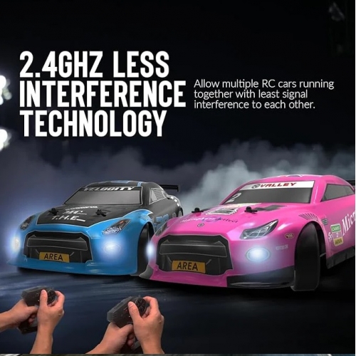 RACENT Drift Car 1/14 4WD 609PB2 - Brushed / Pink
