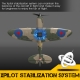 Volantex RC Spitfire with Xpilot One Key Aerobatic Stabilization System Perfect for Beginners 761-12 RTF