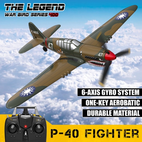 Volantex RC P40 Warhawk 400mm with Xpilot One Key Aerobatic Stabilization System Perfect for Beginners 761-13 RTF