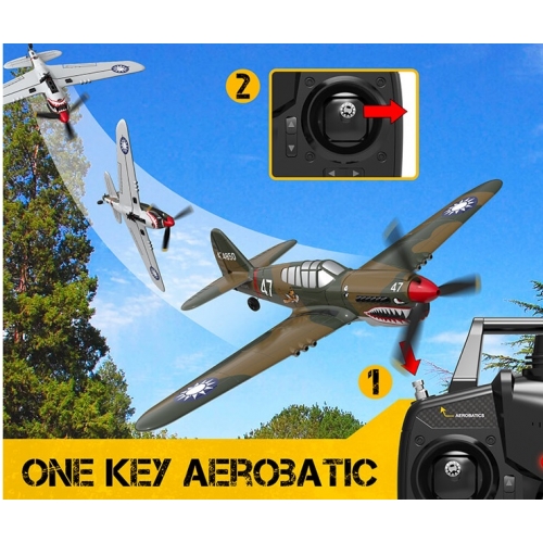 Volantex RC P40 Warhawk 400mm with Xpilot One Key Aerobatic Stabilization System Perfect for Beginners 761-13 RTF