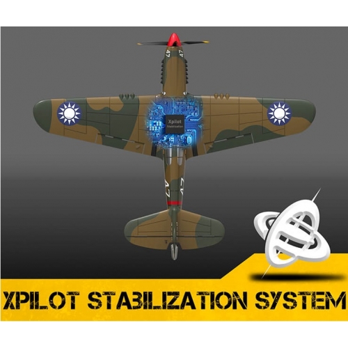 Volantex RC P40 Warhawk 400mm with Xpilot One Key Aerobatic Stabilization System Perfect for Beginners 761-13 RTF