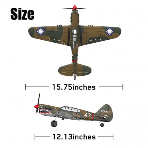 Volantex RC P40 Warhawk 400mm with Xpilot One Key Aerobatic Stabilization System Perfect for Beginners 761-13 RTF