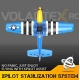 VolantexRC Mini Mustang P-51D z systemem stabilizacji Xpilot One Key Aerobatic Idealny dla początkujących 761-5 V2 RTF Blue