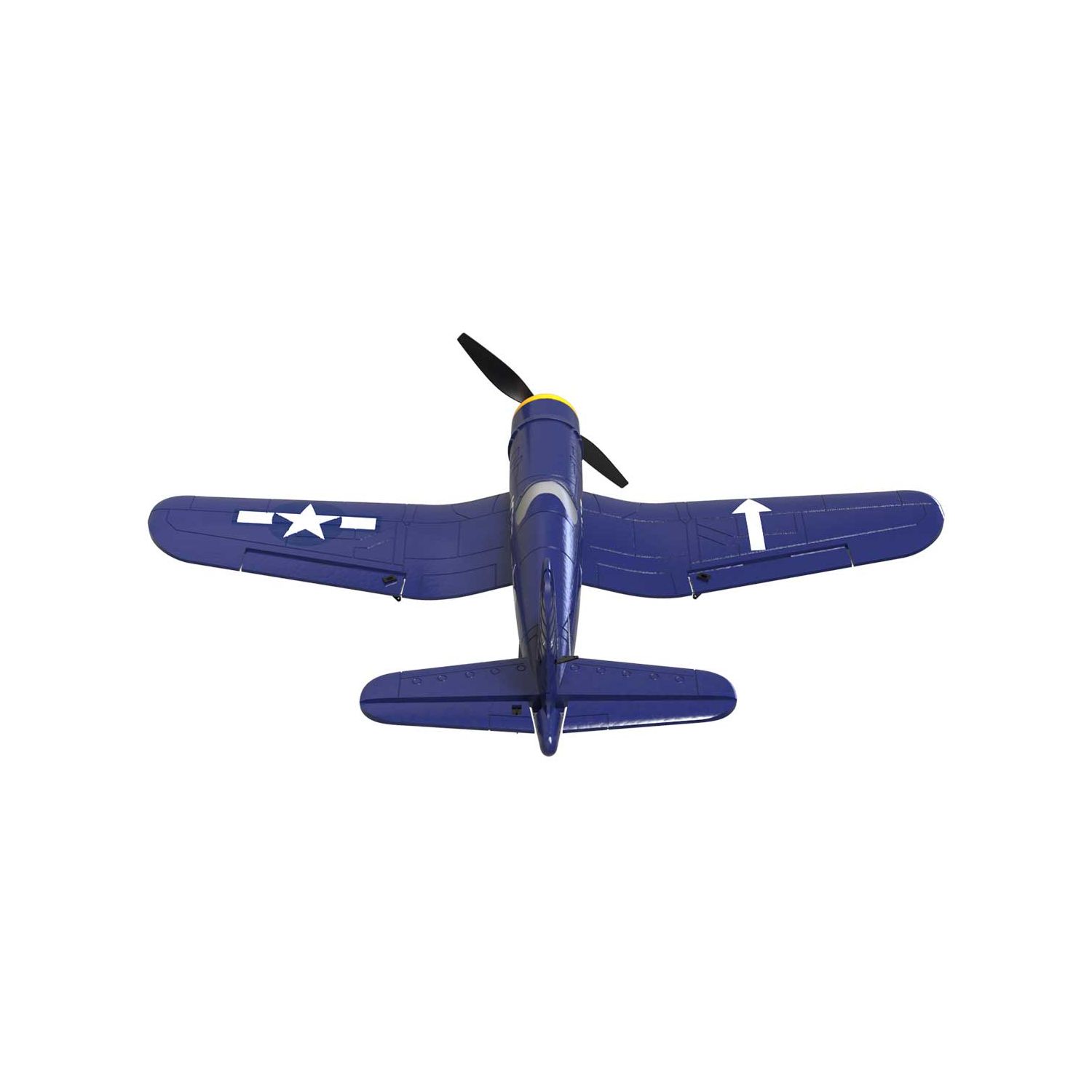 2.4G RC 4CH Airplane 400mm Wingspan Fixed Wing Aircraft with Xpilot Gyro System for Beginner RTF VOLANTEXRC F4U Corsair Airplane 
