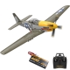 VOLANTEX RC 500MM Brushless Mustang P51 RC Warbird Airplane with Gyro Stabilizer 768-2GR RTF