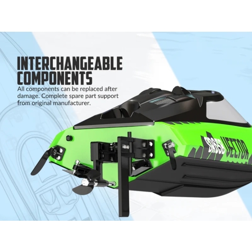 Volantex RC Vector SR65B High-Speed Brushless RC Boat 60km/h Self-righting Reverse 792-7GR RTR - Green