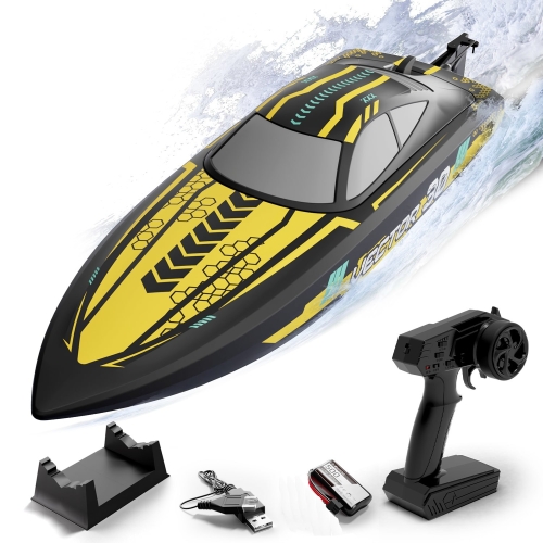 Volantex RC Vector 30 motorboat with self-reversing system up to 50km/h 795-8Y RTR - brushed motor / yellow