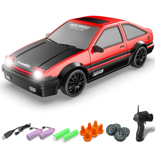 RACENT Zoom Master Drift Car 1/24 4WD 927RB2 - Brushed / Red