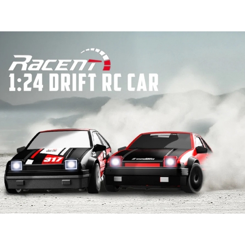 RACENT Zoom Master Drift Car 1/24 4WD 927RB2 - Brushed / Red