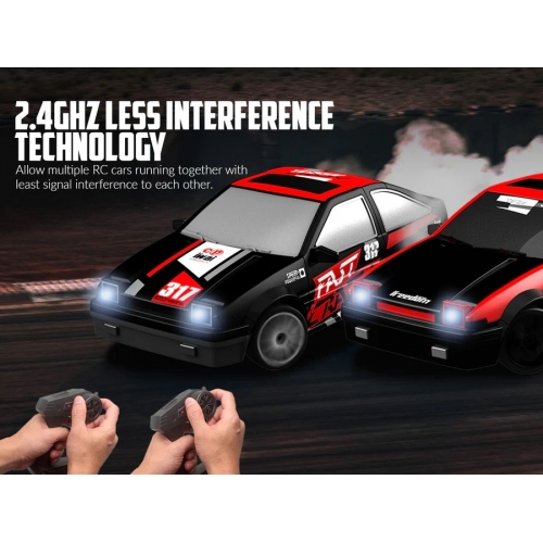 RACENT Zoom Master Drift Car 1/24 4WD 927RB2 - Brushed / Red